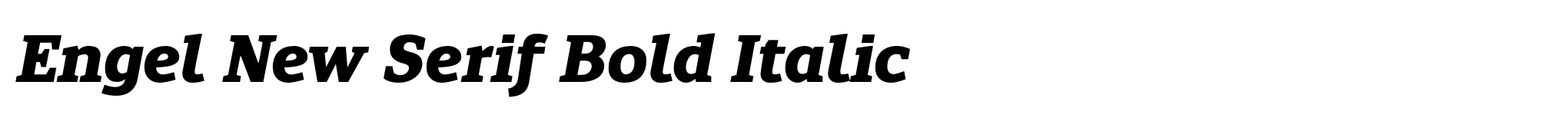 Engel New Serif Bold Italic image